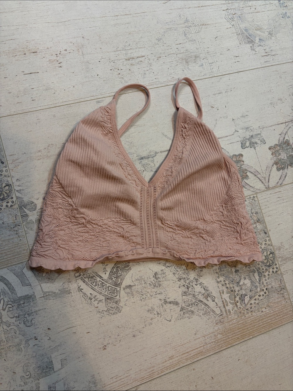Intimately Free People Light Pink Bralette Size Large/XL